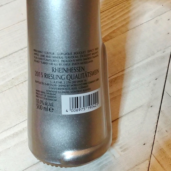 Moselland Happy Cat Rheinhessen  Collection Metallic Silver Bottle … - Picture 6 of 7